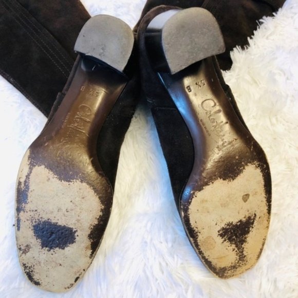 cole haan Heeled Boots Oriana Suede Chocolate 5.5 - Picture 9 of 13
